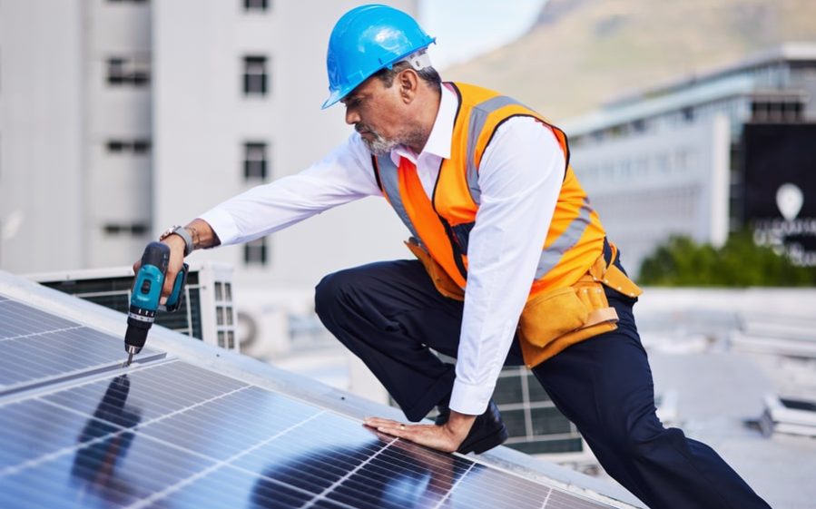 hire solar roof installation